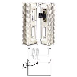Prewired Block, S66, M Series 4x50, 25 Pair, Wire Wrapped, (1) 25 Pair Female Connector, S89D Bracket