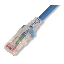 Copper, Patch Cord, RJ45, RJ45, Category 6, UTP, T568A/B, Stranded, CM/LSOH-1, White Cable, Clear Boot, 10 Feet