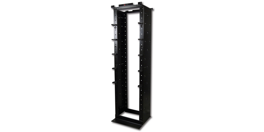 RS Rack,Black,7 ft. Ht,Aluminum,19 in. Wd Mount,2-Post Rack,45U Rack,19 ...