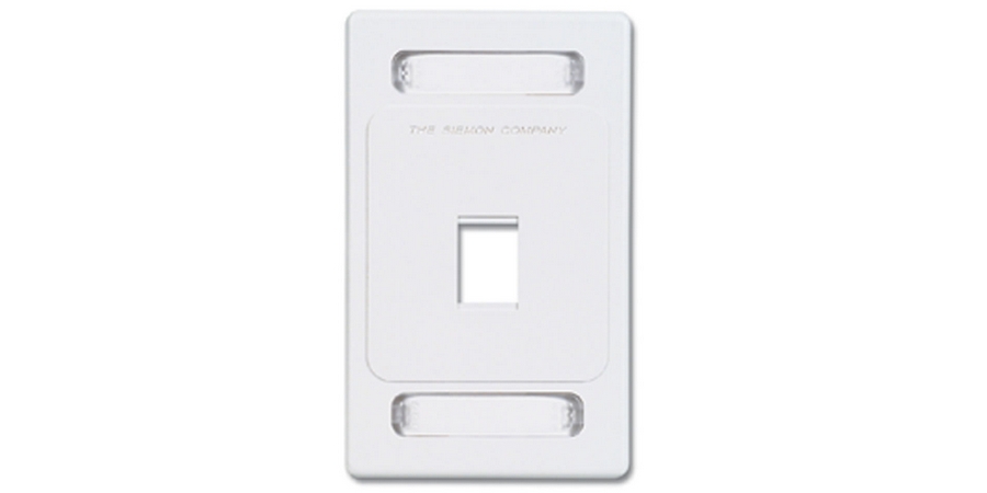 Faceplate, Ivory, 1Gang, 1Port