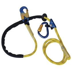 Pole Climber&#8217;s Adjustable Rope Positioning Lanyard, 8ft. Adjustable Rope Positioning Lanyard with Rope Adjuster, Aluminum Carabiner and Snap Hook.