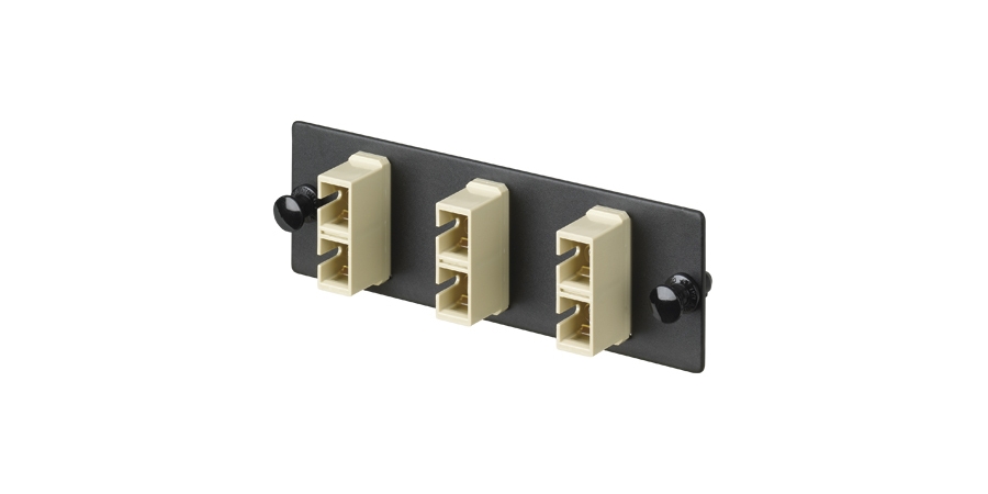 Fiber Adapter Panel, Front Loaded Fiber Panel, OM1, Duplex Fiber, 3 ...