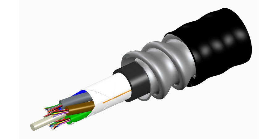 1297/1316 NANOMETER WAVELENGTH; BLACK OUTER SHEATH COLOR; LOOSE TUBE ...