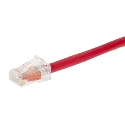 GigaSPEED XL GS8E Stranded Cordage Modular Patch Cord, Red Jacket, 30 FT