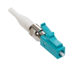 Fast-Cure LC Fiber Optic Connector, Aqua, OM3/4 Laser Optimized Multimode, For 900um Application