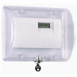 Large Thermostat Protector, flush mount with key lock