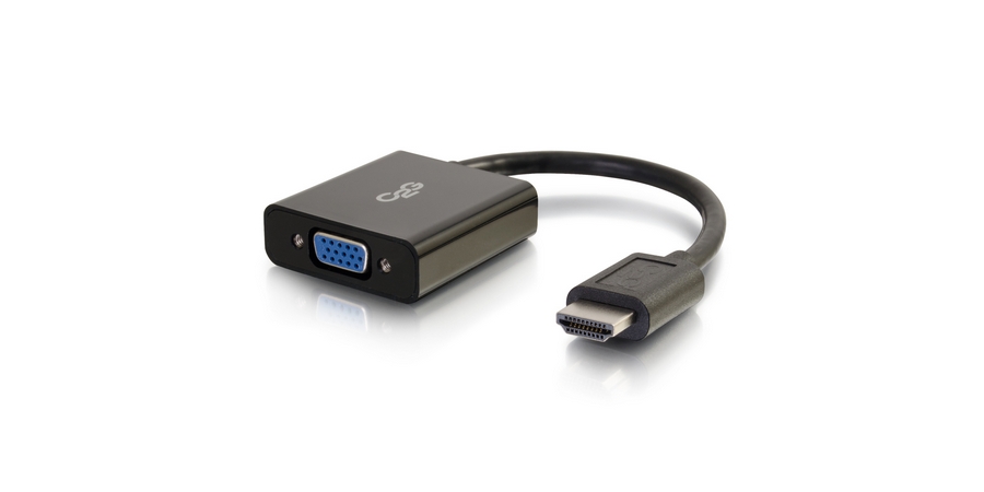 Adapter Converter Dongle, Black, PVC, 32AWG