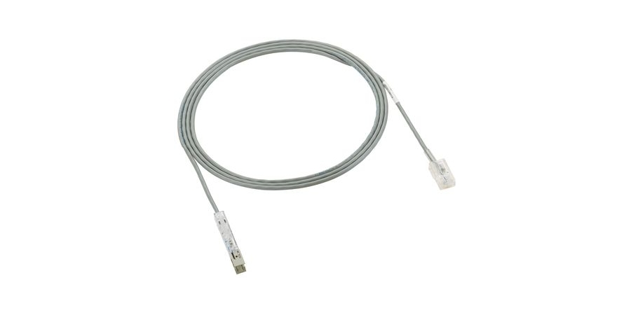 110 Patch Cord Assembly, 4 Pair Connector To T568A RJ45 Pan-Plug, 6 Feet