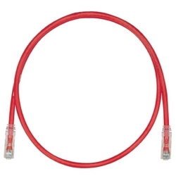 Copper Patch Cord, Category 6, Red UTP Cable, Flipped, 10 FT.