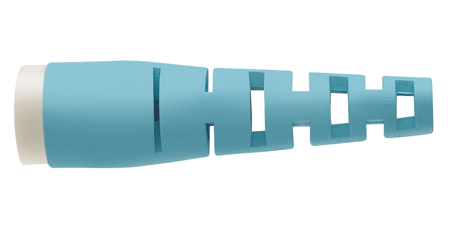 Fiber Optic Cable Retention Boot, Aqua, For Use With OptiCam Pre ...
