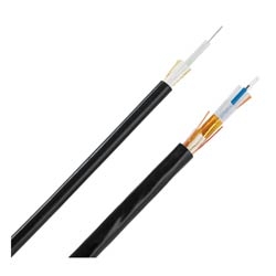 Indoor/Outdoor Central Cable, All-Dielectric Plenum Rated, 12-Fibers, OM2 50/125um Multimode Fibers, Unarmored, Orange Jacket