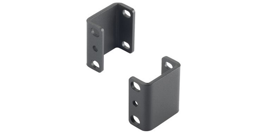 Rack Standoff Bracket kit,Black,Steel,WxLxH: 0.8 x 1.6 x 1.7 in.,Powder ...