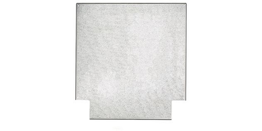 Optional perforated back panel for PZBASE3E enclosure. Dimensions ...