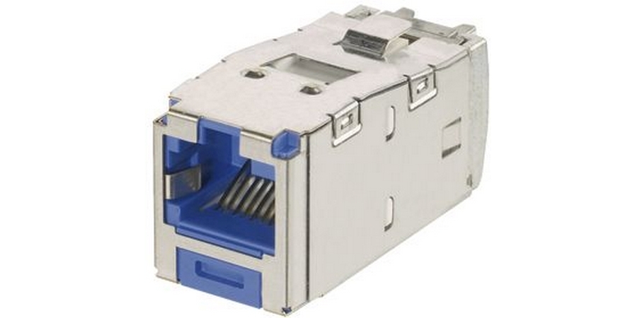 Jack Module, Shielded (STP), Polycarbonate, Blue