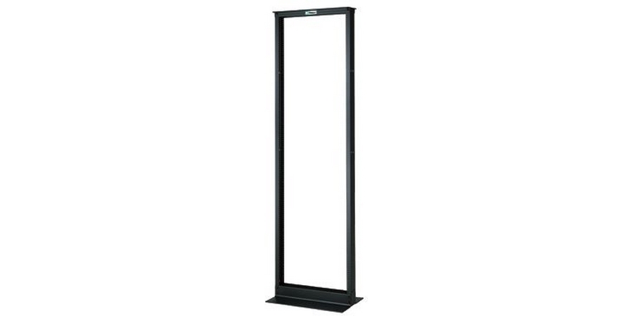 Equipment Rack,Black,84 in. Ht,Aluminum,2-Post Rack,45U Rack,20.3 in ...