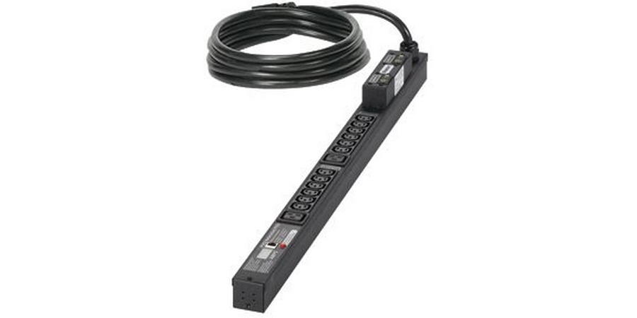Network POU, Vert, 32A, 1~, IEC60309 2P+E Splashprf Plug, 230V, (12)C ...