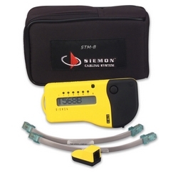 UTP Cable Tester, Includes carrying case, remote "A", two universal plug-ended modular cords, wiring guide, 9V alkaline battery, instructions, and warranty card