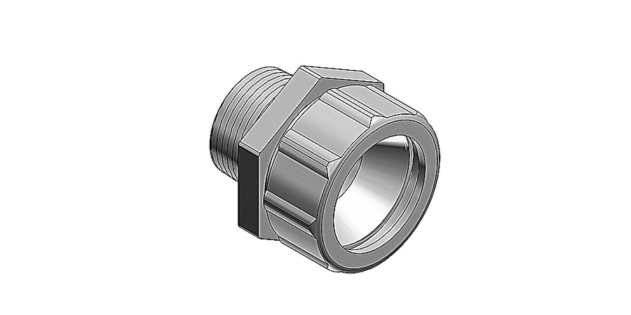 Strain Relief Cord Connector, 1/2 in., Liquid Tight, Zinc Die Cast ...
