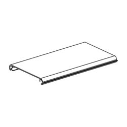 Channel Cover, Hinged, Snap-On, 6&quot; x 4&quot; (150mm x 100mm), 6 FT. Long, FiberRunner, Orange, Channel Base Sold Separately