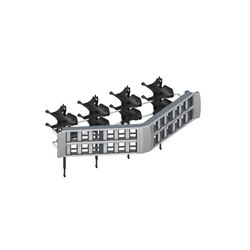 Patch Panel, 360 Evolve, 48-Port Angled, 2U, U/UTP Unshielded, T568A/T568B, Cool Grey
