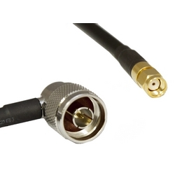 Cable Assembly, 240 Series, Right Angle N-Style Plug To RPSMA Plug, 5FT