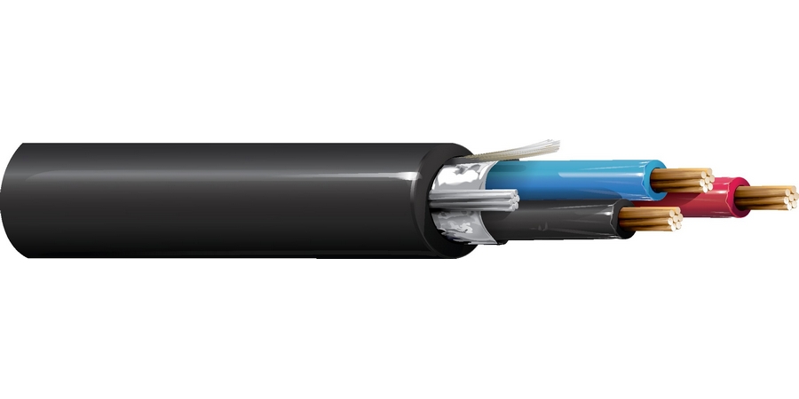 Instrumentation Cable, 1 Triad, Bare Copper, 18 AWG, 7x26 Conductor ...