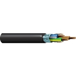 Multi-Conductor Cable, 3 Conductors, 18 AWG, 42x34 Strands, Tinned Copper, EPDM Insulation, Rubber Jacket