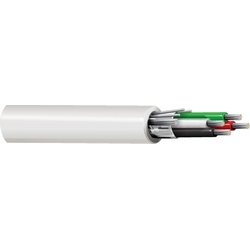 Multi-Conductor Cable, 4 Conductors, 22 AWG, 19x34 Strands, Tinned Copper, PE Insulation, PVC Jacket
