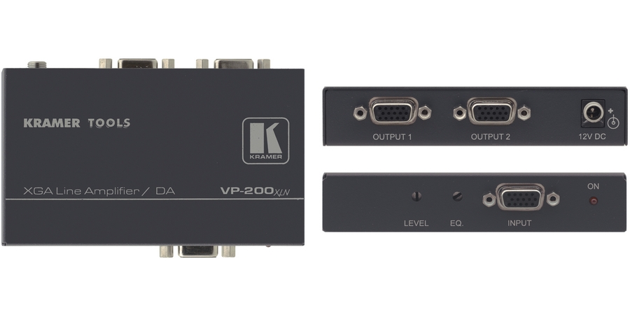Distribution Amplifier, HDTV, 2 Output, Outputs UXGA, 1 Input, Inputs ...