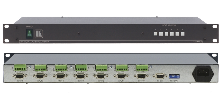 Switcher, 1 Output, 6 Input, VGA