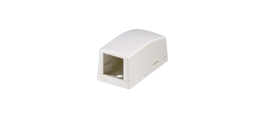 Mini-Com Surface Mount Box 1 Port White