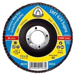 100 X 16MM 40G CONVEX FLAP    DISC ZIR ALU KLINGSPOR SMT624
