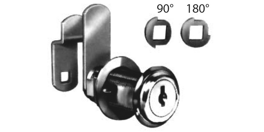 Drawer Cam Lock, US5 Antique Brass, Disc Tumbler Key, Key Code: C346A ...