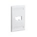 Faceplate, 2 Port, Single Gang, Classic, International Gray
