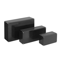 ZONEX IP66 Enclosure, Size/Dims: 250x400x120mm, Material: Fiberglass, Finish: Black