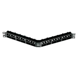 Mini-Com Angled Patch Panel 48 port 1 RU BL