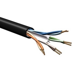 Multi-conducteurs - catégorie 6 DataTuff Twisted Pair Cable paire 4 23 AWG PP PVC noir