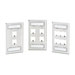 Mini-Com Stainless Steel Faceplate 4 Port