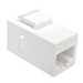 Cat6a Straight-Through Modular In-Line Snap-In Coupler (RJ45 F/F), TAA