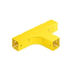 Fitting, Reducer 4" x 4" (100mm x 100mm) to 2" x 2" (50mm x 50mm) Fiber-Duct, Yellow