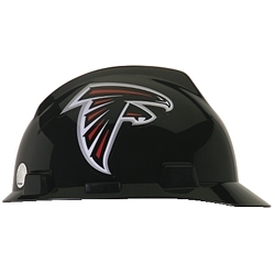 NFL Hard Hat Protective Cap, Atlanta Falcons, V-Guard, 1-Touch, Polyethylene Shell Material, ANSI/ISEA Z89.1-2014 (Class E), CSA Z94.1-2005 (Class E)