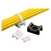 Cable Tie Mount, Indoor, up to light-heavy cable ties, .86" (21.9mm)L x .61" (15.5mm)W, mount with #10 Screw (M5), Nylon 6.6, Pack of 100