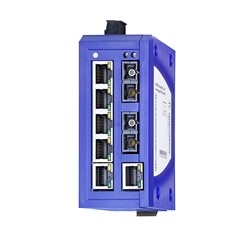 Commutateur de chemin de fer industriel ETHERNET, SPIDER ligne Standard, 10/100 Mbit/s Ethernet, 6 x 10/100-TX, TP, douilles RJ45, auto-croisement, auto-négociation, auto-polarité, 2 x 100-FX, câble SM, SC sockets