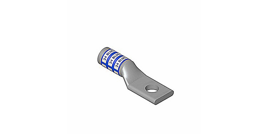 Compression Lug,Long Barrel,Ruby,Electro Tin-Plated Aluminum/Copper ...