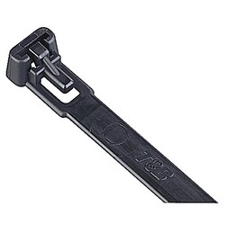 Releasable Cable Tie, Length of 140.89mm (5.547 Inches), Black