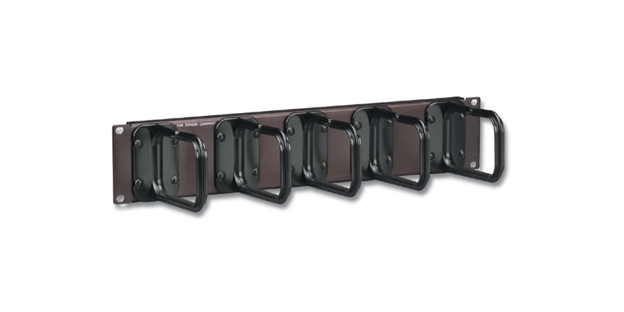 Cable Manager,Horizontal Cable Management,Black,Metal,2U Rack,WxH: 19 x ...