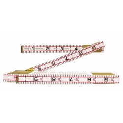 6’ x 5/8" Engineer’s Scale Wood Rule Red End