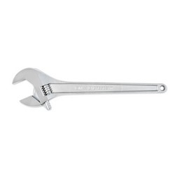 18&quot; Chrome Finish, Tapered Handle, Adjustable Wrench