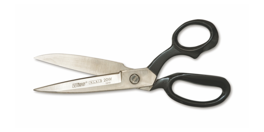 Shear, 10-3/8 in. L, Precision Ground/Wide, Black Handle