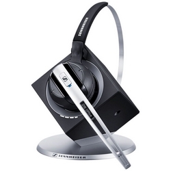 Wireless DECT Headset, Single Side, Noise-Cancelling Microphone, With Base Station for Desk Phone and Softphone Convertible, Neodymium Magnet Speaker